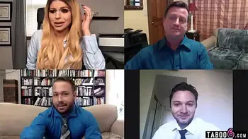 Huge tits employee Brooklyn Chase did not know it was a video chat