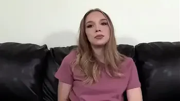 Sweet Small Titty College Girl Hannah Leaks Cum Out Of Her Pink Twat!