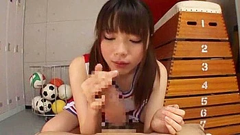 Hottest Japanese model Mana Haruka in Incredible Girlfriend, Cheerleaders JAV scene
