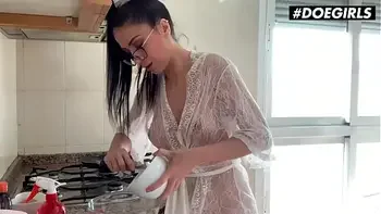 DOEGIRLS - Julia De Lucia - Romanian Babe Pounds Her Ass With Dildo And Squirts On Cam