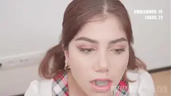 PremiumBukkake - Marina Gold swallows 48 huge mouthful cumshots