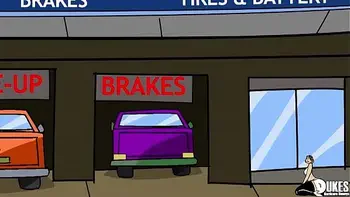 Big butt fucked in an alley by a group of street guys