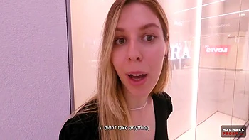 Unlucky Shoplifter Fucked In Mall Toilet - Risky Sex - Pov