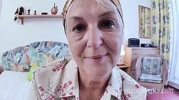 Hairy Granny Evas Pussy Is Naturally Horny