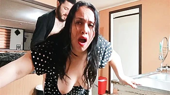 Sex In The Kitchen With My Stepmother Amateur Homemade