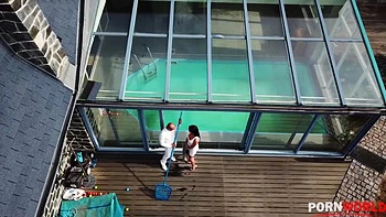 Top-heavy stunner Inna Innaki spreads her legs wide open for his fat cock GP1025