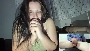 Naughty Wife Watching Random Guy Stroking While Her Husband Rest Next to Her