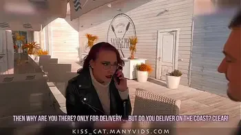 KISSCAT Love Breakfast with Sausage - Public Agent Pickup Russian Student for Outdoor Sex