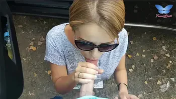 get a prostitute to a public beach and made her suck outdoor