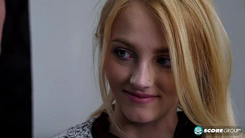 Sweet Kate Bloom Gets Fucked Hard and Facialized at an Interview - Kate Bloom and Johnny Goodluck - 18eighteen