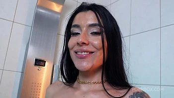 9on1 HARD GANGBANG Rousse Black DAP TP TAP from nine cocks [PART