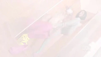 Wet Nylon - Two Lesbian Stunners Enjoy Some Feet in Pussy