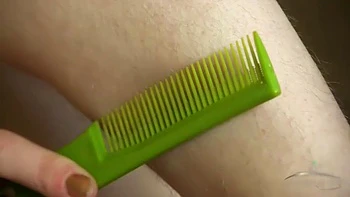 Ana Molly plays with her bush