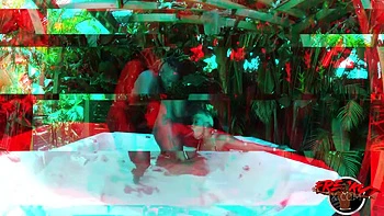 Hot tub BBC action for HoneyDipped