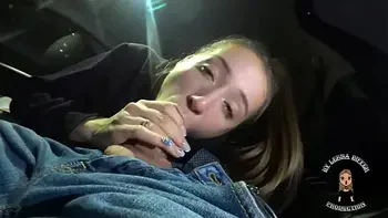 Girl Sucked Hard Dick Of A  In A Car