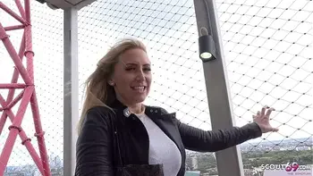 GERMAN SCOUT - BIG ASS AND BOOBS MILF KARLIE PICKUP AND ROUGH FUCK ON STREET