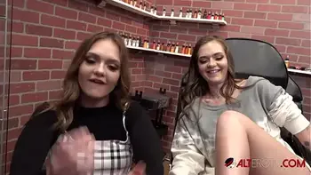 The White twins get tattoos then suck a big dick