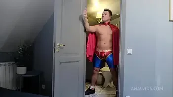 Mia Piper and her first DP with super hero Fuckerman and the villainous Punisher (FAP)! Slaps, Hard, Spit NRX099