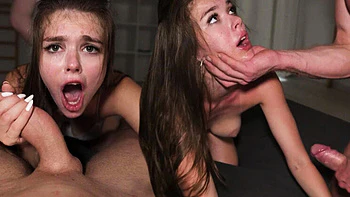 18 Year Old Teen First Threesome Hardcore Fuck with Martin Spell and Princess Alice