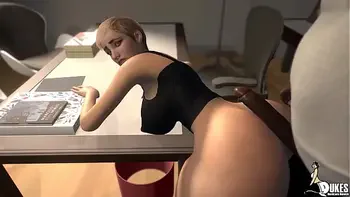 Waitress gets ass fucked by her BBC boss