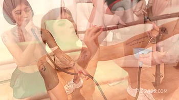 Candy Scot first time in N&F studio. DP rought deeptroath anal