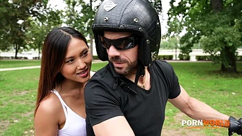 Naughty Asian May Thai Seduces Strangers Into DP Threesome Fun GP3106