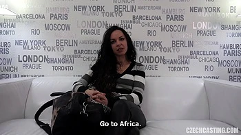 Brunette Babe - Goes To A Job Interview