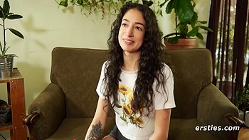 Sexy Canadian Alex Uses A Pink Vibrator To Make Her Body Quiver