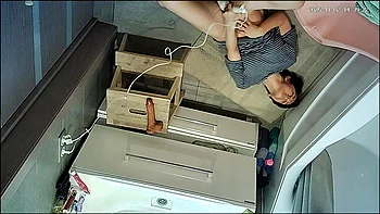 our mom caught in bathroom