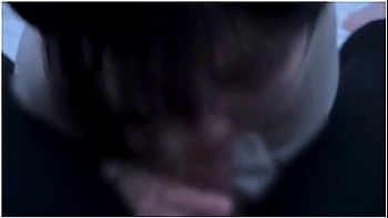 Girl With Short Hair Ejaculates A Lot In Her Mouth