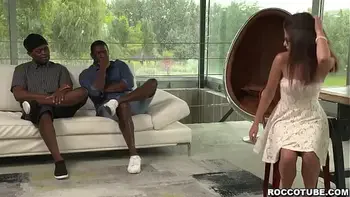 What an extreme anal fucking action can pretty Sara Bell can do. Taking in two huge black cocks in her slender body making her anus gape.