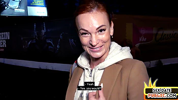 Public amateur POV slut