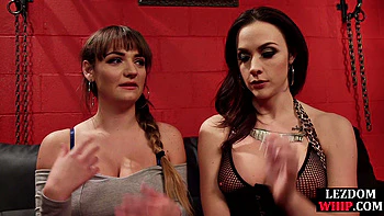 Hardtied lez sub gagged