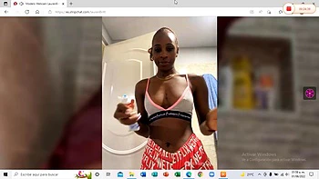 Brunette does webcam show in the shower: Big Ass, Fansly  Brunette Porn