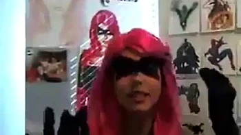 Busty Slut Doing Some Hero Cosplay: Xnxx, Masturbation  Solo Porn