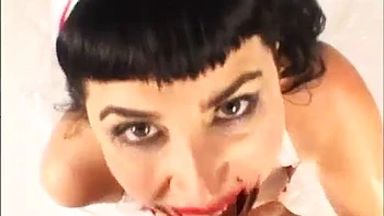 Hot! Eye Contact Sloppy Edging Blowjob Brunette Nurse ft. Who Is She?!?: Porn
