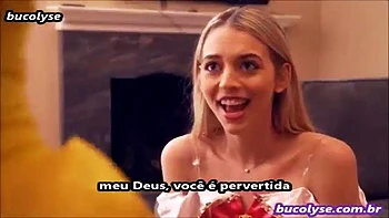 Brother dressed up as a scarecrow to fuck his sister and her friend: Blowjob, Doggy  Cowgirl Porn