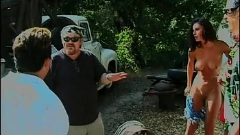 Threesome in the woods with amazing girls