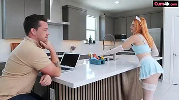 Ginger Maid Teases Fat Dick While Cleaning The House - Gracey Fox by CUM4K: Porn