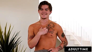 ADULT TIME - Busty Lesbian MILF Rachael Cavalli Starts Craving Dicks After Seeing Stepson Naked: Porn