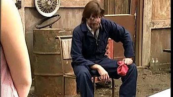 Teen having hot sex with a mechanic