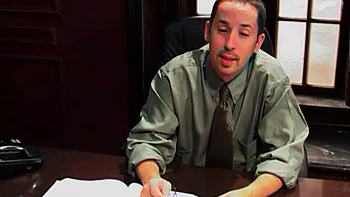 Horny principal fucked nasty slut until cumshot