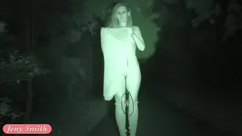 Jeny Smith. Long Summer Walk. Naked in forest