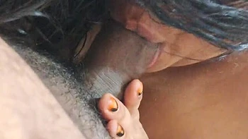 Indian English Teacher Gets Facial and Handjob from Big 8 Inch Cock Before Husband Comes Home