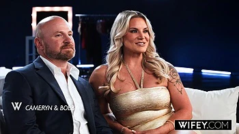 WIFEY Stunning Blonde Hotwife Cameryn Morie Gets Fucked By Another Man While Hubby Watches: Porn