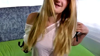 Blonde teen Scarlett Scott gets fucked in van by older man Dieter von Stein