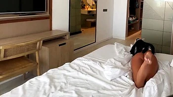 Stepbrother Spies On Latina Stepsis With Drone While She Takes Nude Selfies - Ends With Creampie