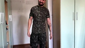 Military Cuckold POV: Soldier Face Fucks Hotwife Camila Deep Throat