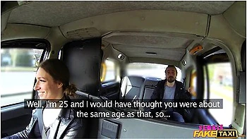 Milf Taxi Driver Give A Male Student 18+ A Ride Of His Life