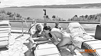 Poolside Exploration Chapter 2: Horny MILFs Shalina Devine And Olivia del Rio Treat Their Friends To A DP Gangbang GP3288